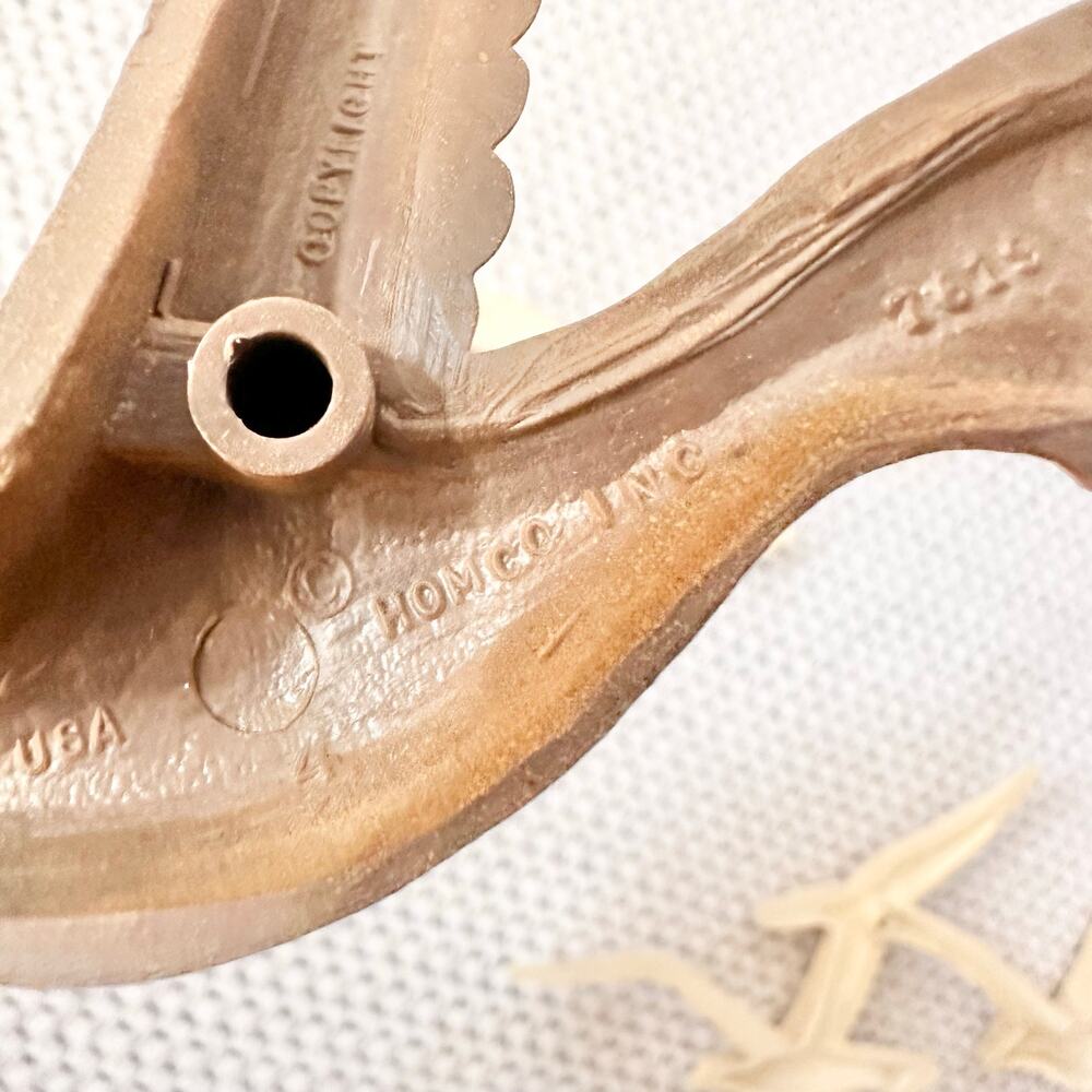 Homco Syroco 3 Piece Flying Seagulls Two Tone Cream Brown Wall Decor Vintage - Picture 10 of 10